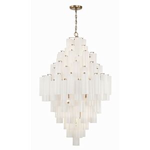 Addis 20-Light Chandelier in Aged Brass