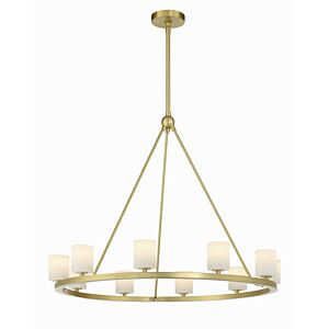 Aragon 10-Light LED Chandelier in Soft Brass