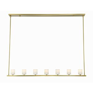 Aragon 7-Light LED Chandelier in Soft Brass