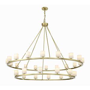 Aragon LED Chandelier in Soft Brass by Crystorama