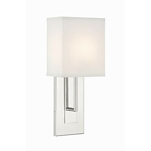 Brent One Light Wall Sconce in Polished Nickel by Crystorama