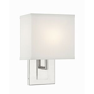 Brent 1-Light Wall Sconce in Polished Nickel