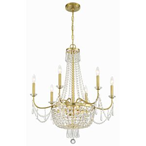 Haywood 9-Light Chandelier in Aged Brass