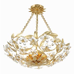 Marselle 6-Light Semi-Flush Mount in Antique Gold