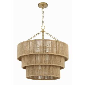 Shyla Ten Light Chandelier in Soft Gold by Crystorama