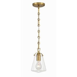 Voss One Light Mini Pendant in Luxe Gold by Crystorama