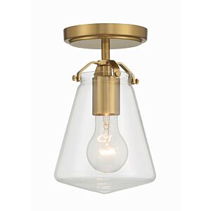 Voss 1-Light Semi-Flush Mount in Luxe Gold