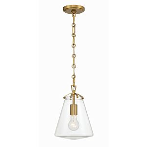 Voss One Light Mini Pendant in Luxe Gold by Crystorama