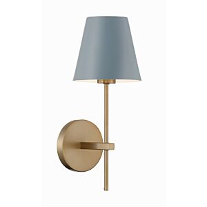 Xavier One Light Wall Sconce in Vibrant Gold   Blue by Crystorama