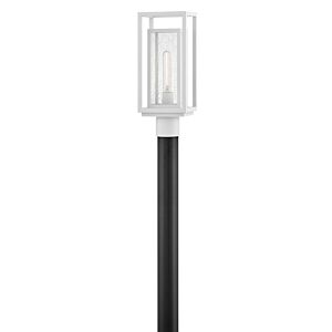 Republic 1-Light LED Post Mount in Textured White