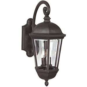 Britannia Three Light Wall Mount in Oiled Bronze (Outdoor) by Craftmade