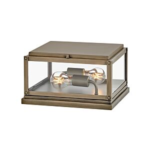 Max 2-Light LED Pier Mount in Burnished Bronze