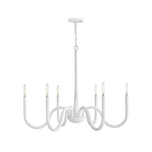 Maris 6-Light LED Chandelier in Textured Plaster