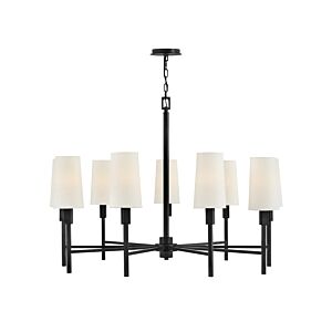 Fenwick 9-Light LED Chandelier in Black