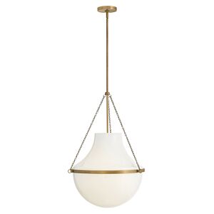 Collins 1-Light LED Pendant in Heritage Brass