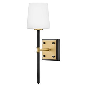 Saunders 1-Light LED Wall Sconce in Black