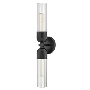 Soren 2-Light LED Wall Sconce in Black