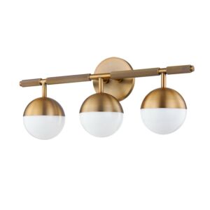 Enson Three Light Bath And Vanity in Patina Brass by Troy Lighting