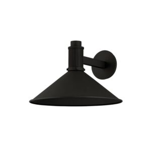 Elani One Light Outdoor Wall Sconce in Textured Black by Troy Lighting