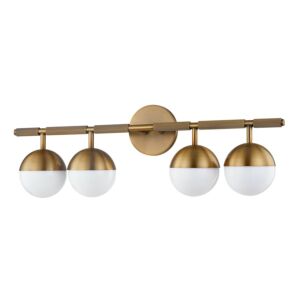 Enson Four Light Bath and Vanity in Patina Brass by Troy Lighting