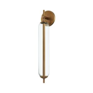 Blaze LED Outdoor Wall Sconce in Patina Brass by Troy Lighting