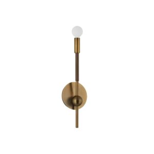 Obie One Light Wall Sconce in Patina BrassBronze by Troy Lighting