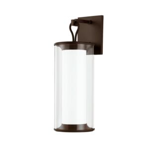 Cannes One Light Outdoor Wall Sconce in Bronze by Troy Lighting