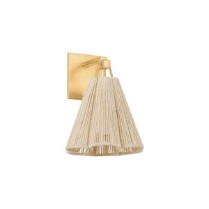 Sonoma One Light Wall Sconce in Vintage Gold Leaf by Troy Lighting