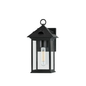 Corning One Light Outdoor Wall Sconce in Forged Iron by Troy Lighting