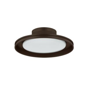 Cannes LED Outdoor Flush Mount in Bronze by Troy Lighting