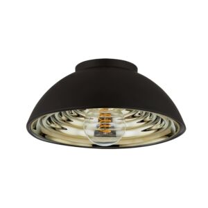 Eclipse One Light Flush Mount in Soft Black by Troy Lighting