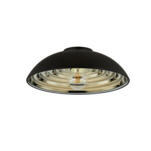 Eclipse One Light Flush Mount in Soft Black by Troy Lighting