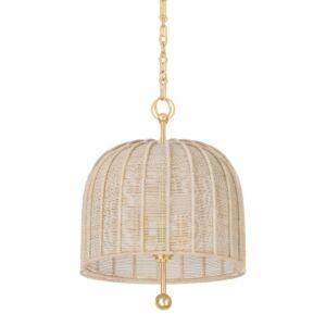 Lonnie Three Light Pendant in Vintage Gold Leaf by Troy Lighting