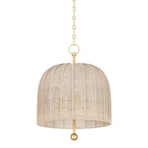 Lonnie Four Light Pendant in Vintage Gold Leaf by Troy Lighting