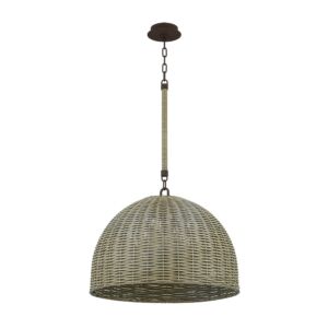 Huxley Three Light Outdoor Pendant in Textured Bronze by Troy Lighting