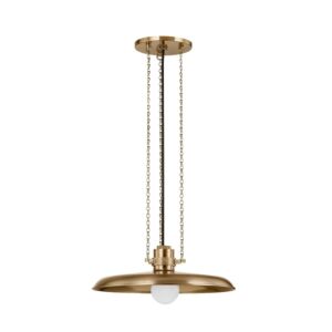 Rainhill One Light Pendant in Patina Brass by Troy Lighting