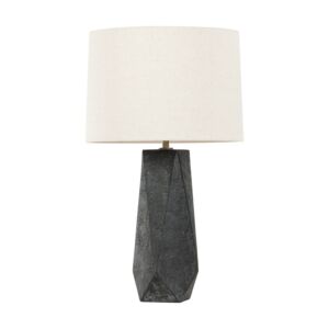 Coronado One Light Table Lamp in Patina BrassCeramic Ash Black by Troy Lighting