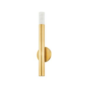 Pali 1-Light Wall Sconce in Aged Brass