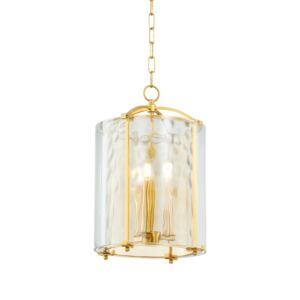 Ramsey 3-Light Lantern in Aged Brass