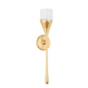 Bellerose One Light Wall Sconce in Vintage Gold Leaf by Hudson Valley