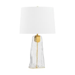 Midura 1-Light Table Lamp in Aged Brass