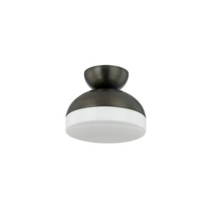 Rue One Light Flush Mount in True Bronze by Mitzi