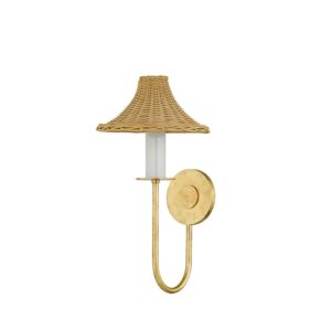 Twila One Light Wall Sconce in Vintage Gold Leaf by Mitzi