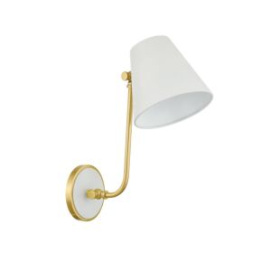 Georgann One Light Wall Sconce in Aged BrassSoft White by Mitzi