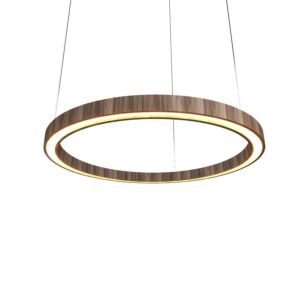 Frame LED Pendant in American Walnut