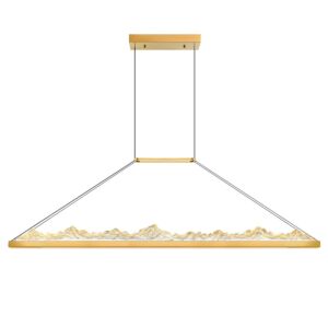 Himalayas LED Chandelier in Brass