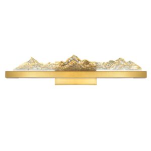 Himalayas LED Vanity in Brass by CWI Lighting