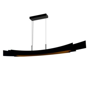 Candora LED Chandelier in Black by CWI Lighting