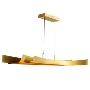 Candora LED Chandelier in Brass by CWI Lighting