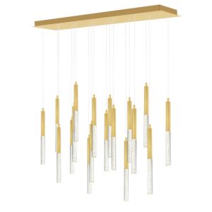 Dragonswatch LED Chandelier in Satin Gold by CWI Lighting